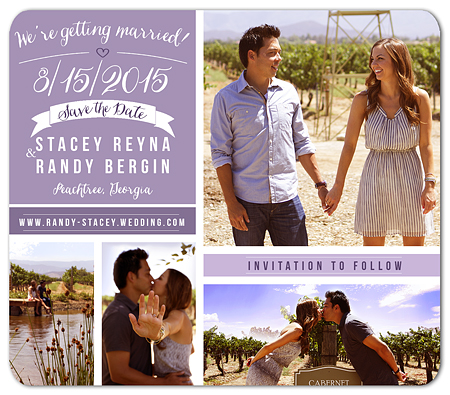 "Garland Collage" Save the Date Magnet